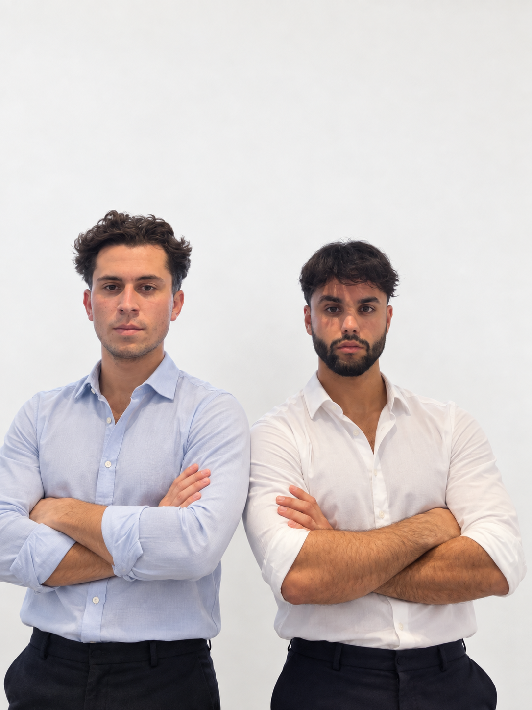 Hugo Devismes à gauche et Mathis Amri à droite, fondateurs de Sunblo